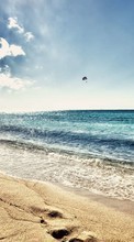 Landschaft,Sky,Sea,Clouds,Strand für HTC Desire HD