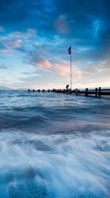 Sky,Sea,Clouds,Waves,Landschaft für HTC Desire 500