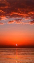 Lade kostenlos Hintergrundbilder Landschaft,Sunset,Sky,Sea,Clouds für Handy oder Tablet herunter.