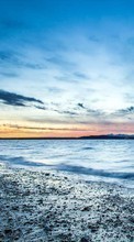 Lade kostenlos Hintergrundbilder Landschaft,Sunset,Sky,Sea,Strand für Handy oder Tablet herunter.