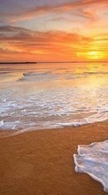 Lade kostenlos 320x240 Hintergrundbilder Landschaft,Sunset,Sky,Sea,Strand für Handy oder Tablet herunter.