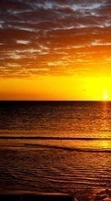 Lade kostenlos 1024x600 Hintergrundbilder Landschaft,Sunset,Sky,Sea,Sun für Handy oder Tablet herunter.