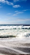 Lade kostenlos 240x400 Hintergrundbilder Landschaft,Wasser,Sky,Sea,Waves für Handy oder Tablet herunter.