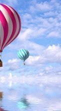 Lade kostenlos Hintergrundbilder Transport,Sky,Sea,Luftballons für Handy oder Tablet herunter.
