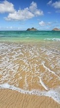 Lade kostenlos Hintergrundbilder Landschaft,Sea,Clouds,Waves,Strand,Sand für Handy oder Tablet herunter.