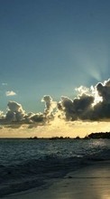 Lade kostenlos Hintergrundbilder Landschaft,Sea,Sun,Clouds,Strand für Handy oder Tablet herunter.