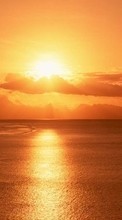 Lade kostenlos Hintergrundbilder Landschaft,Sunset,Sea,Sun,Clouds für Handy oder Tablet herunter.