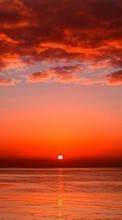 Lade kostenlos Hintergrundbilder Landschaft,Sunset,Sea,Sun,Clouds für Handy oder Tablet herunter.