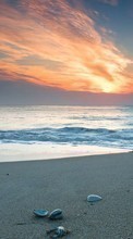 Lade kostenlos Hintergrundbilder Landschaft,Sunset,Sea,Strand für Handy oder Tablet herunter.