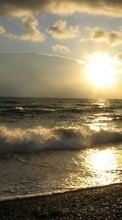 Lade kostenlos Hintergrundbilder Strand,Landschaft,Sunset,Sea für Handy oder Tablet herunter.