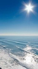 Lade kostenlos Hintergrundbilder Landschaft,Sea,Sun,Waves für Handy oder Tablet herunter.