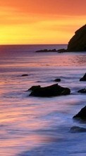 Lade kostenlos Hintergrundbilder Landschaft,Sunset,Sea,Sun für Handy oder Tablet herunter.