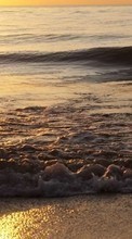 Lade kostenlos Hintergrundbilder Landschaft,Sunset,Sea,Waves für Handy oder Tablet herunter.