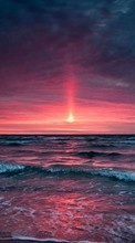 Lade kostenlos Hintergrundbilder Sunset,Sea,Waves,Landschaft für Handy oder Tablet herunter.