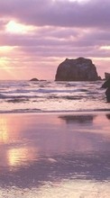 Lade kostenlos Hintergrundbilder Sea,Waves,Landschaft,Sunset für Handy oder Tablet herunter.