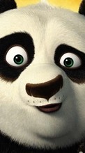 Lade kostenlos Hintergrundbilder Cartoon,Panda Kung-Fu für Handy oder Tablet herunter.