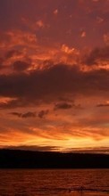 Lade kostenlos Hintergrundbilder Landschaft,Flüsse,Sunset,Sky,Clouds für Handy oder Tablet herunter.