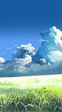 Lade kostenlos 1080x1920 Hintergrundbilder Landschaft,Grass,Sky,Clouds,Bilder für Handy oder Tablet herunter.
