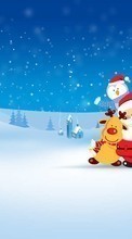 Feiertage,Neujahr,Weihnachtsmann,Weihnachten,Bilder für HTC Desire 700