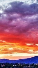 Lade kostenlos Hintergrundbilder Landschaft,Sunset,Clouds für Handy oder Tablet herunter.