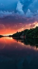 Seen,Landschaft,Natur,Sunset für HTC Touch