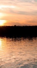 Lade kostenlos Hintergrundbilder Landschaft,Wasser,Sunset,Sun,Seen für Handy oder Tablet herunter.