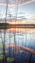Lade kostenlos Hintergrundbilder Landschaft,Wasser,Sunset,Seen für Handy oder Tablet herunter.