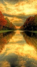 Landschaft,Flüsse,Bäume,Sunset,Herbst für Samsung Star 2 S5260 