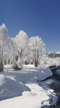 Lade kostenlos Hintergrundbilder Landschaft,Winterreifen,Wasser,Flüsse,Schnee für Handy oder Tablet herunter.
