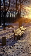 Lade kostenlos Hintergrundbilder Landschaft,Sunset,Sun,Schnee für Handy oder Tablet herunter.