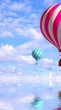Lade kostenlos Hintergrundbilder Landschaft,Luftballons für Handy oder Tablet herunter.