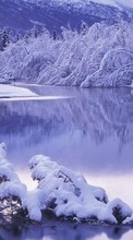 Lade kostenlos Hintergrundbilder Landschaft,Winterreifen,Flüsse für Handy oder Tablet herunter.