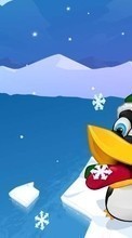 Lade kostenlos Hintergrundbilder Winterreifen,Pinguins,Bilder,Schneeflocken für Handy oder Tablet herunter.