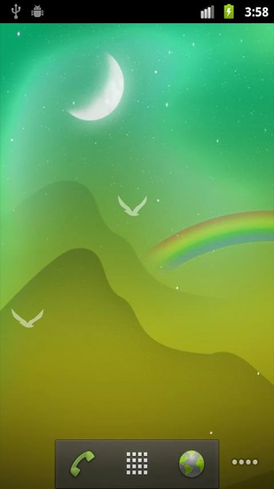 Download Pflanzen Live Wallpaper Blühende Nacht  für Android kostenlos.