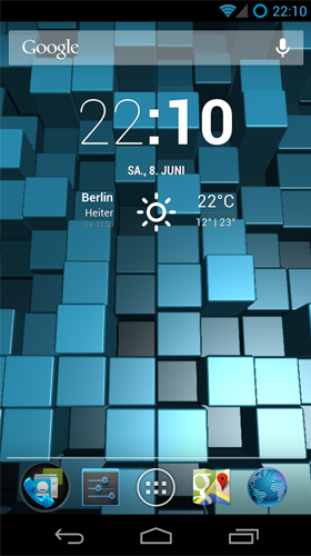 Download Mit Uhr Live Wallpaper Blox  für Android kostenlos.