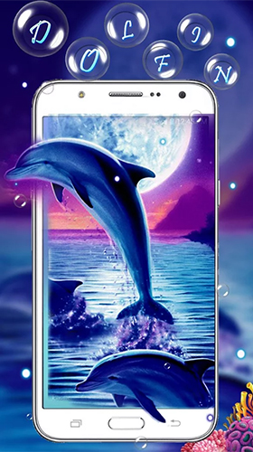 Download Tiere Live Wallpaper Blauer Delphin  für Android kostenlos.