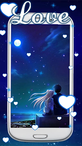 Download Leute Live Wallpaper Blaue Liebe  für Android kostenlos.