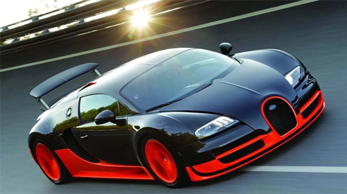 Download 3D Live Wallpaper Bugatti Veyron 3D für Android kostenlos.