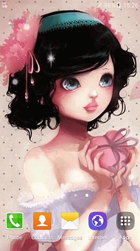 Download Mädchen Live Wallpaper Süße Prinzessin  für Android kostenlos.