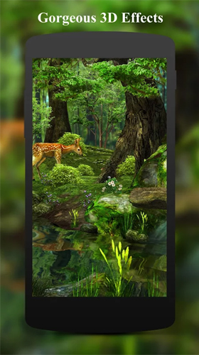 Download 3D Live Wallpaper Hirsch und Natur 3D  für Android kostenlos.