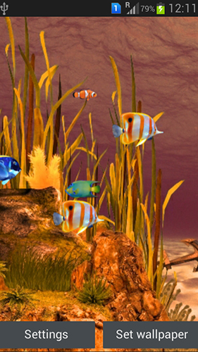 Download Aquarien Live Wallpaper Galaxy Aquarium  für Android kostenlos.