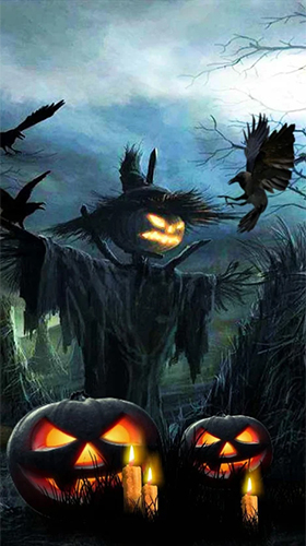 Kostenlos Live Wallpaper Halloween Sounds  für Android Smartphones und Tablets downloaden.