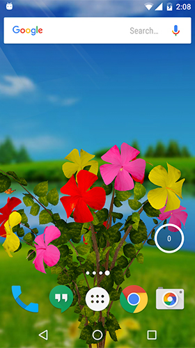 Download Blumen Live Wallpaper Hibiskus 3D  für Android kostenlos.