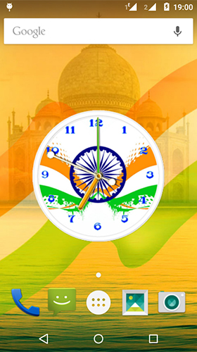 Kostenlos Live Wallpaper Indische Uhr  für Android Smartphones und Tablets downloaden.