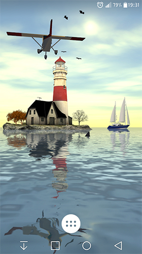 Download 3D Live Wallpaper Leuchtturm 3D  für Android kostenlos.