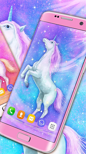 Download Fantasy Live Wallpaper Majestätisches Einhorn  für Android kostenlos.