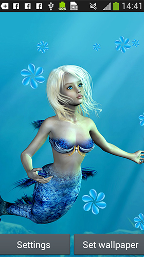 Download Mädchen Live Wallpaper Meerjungfrau  für Android kostenlos.