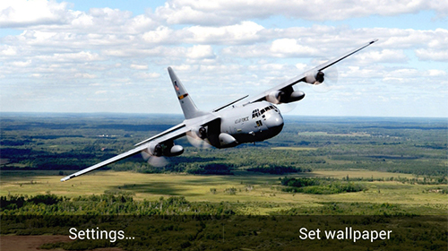 Download Hintergrund Live Wallpaper Militär-Flugzeuge  für Android kostenlos.