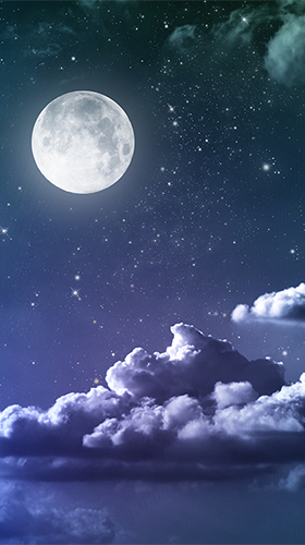 Download Landschaft Live Wallpaper Mondlicht  für Android kostenlos.