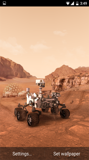 Download Weltraum Live Wallpaper Mein Mars  für Android kostenlos.